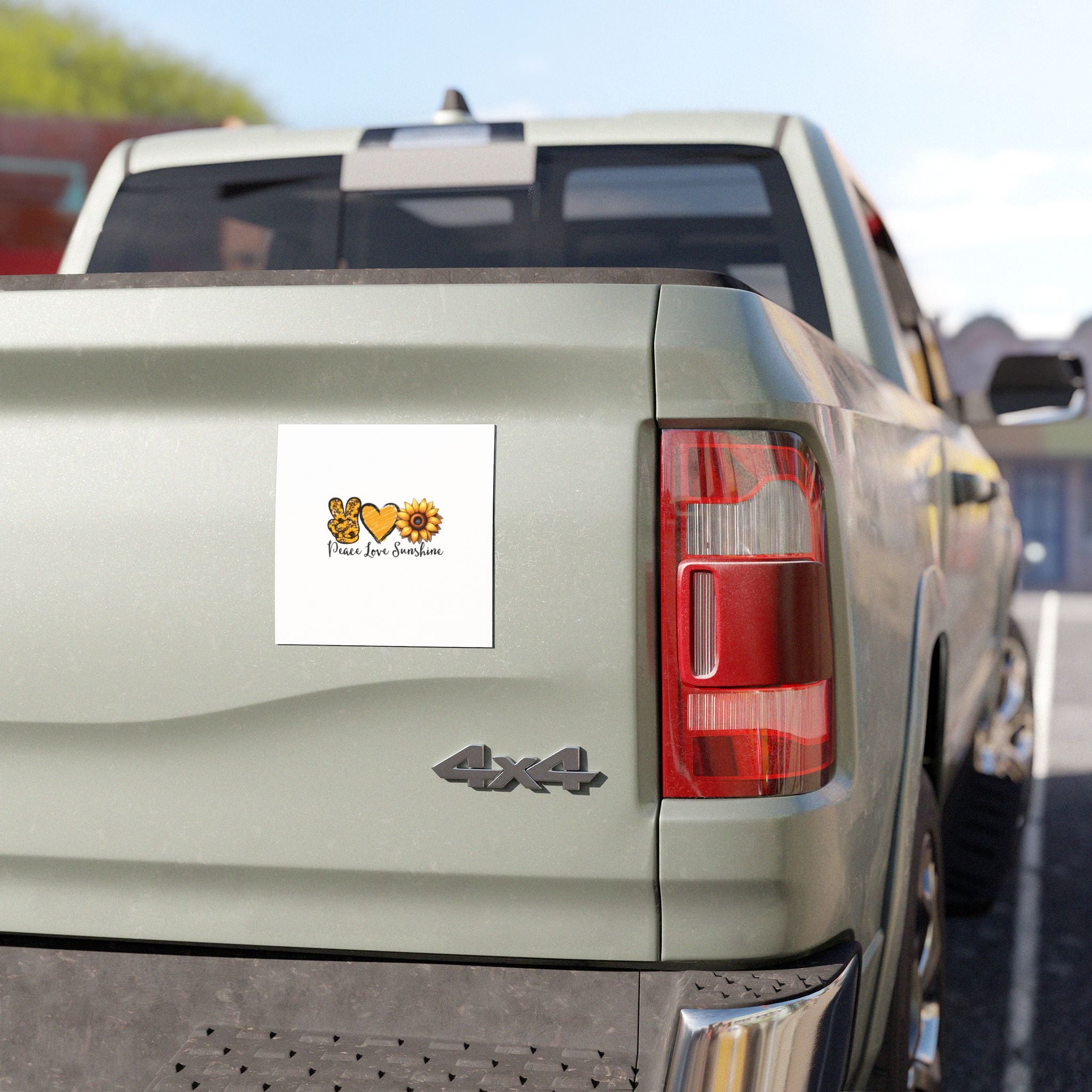 peace love sunshine Car Magnets