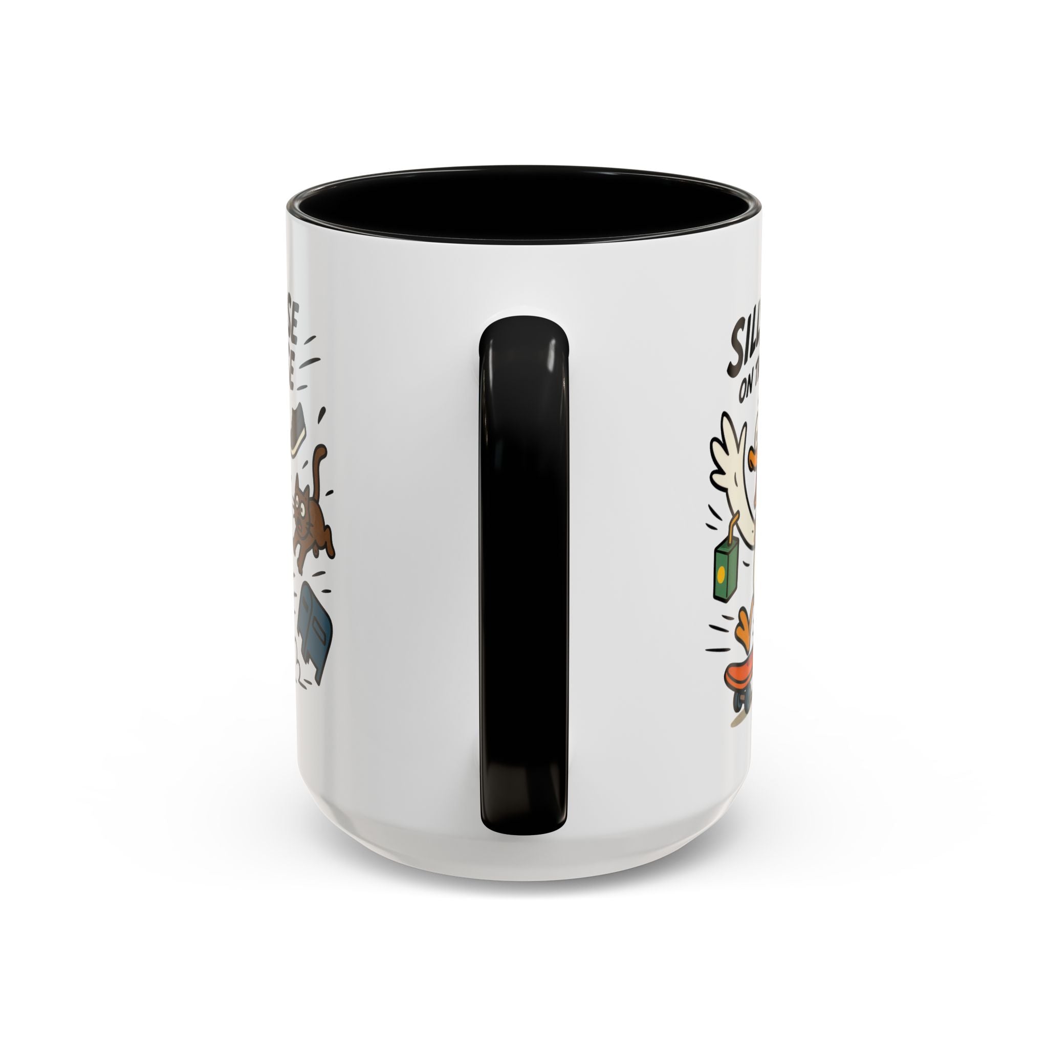 Silly Goose Coffee Mug - Fun Gift for Animal Lovers, Quirky Desk Decor, Inspirational Drinkware, Home & Office Tea Cups