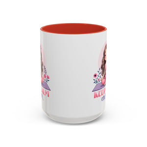 Relaxing Yoga Coffee Mug, Keep Calm and Om Mug, Inspirational Gift, Meditation Mug, Self-Care Coffee Cup, Yoga Lover's Gift