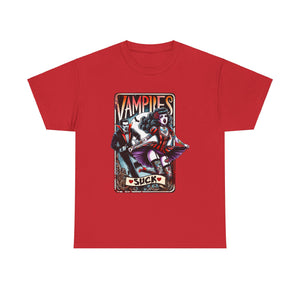 vampires suck horror art Unisex Heavy Cotton Tee men women