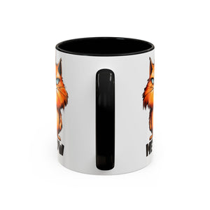 Funny grumpy  Cat Accent Coffee Mug - Perfect Gift for Cat Lovers, Meow Mug, Pet Owner Present, Caffeine Fix, Novelty Drinkware