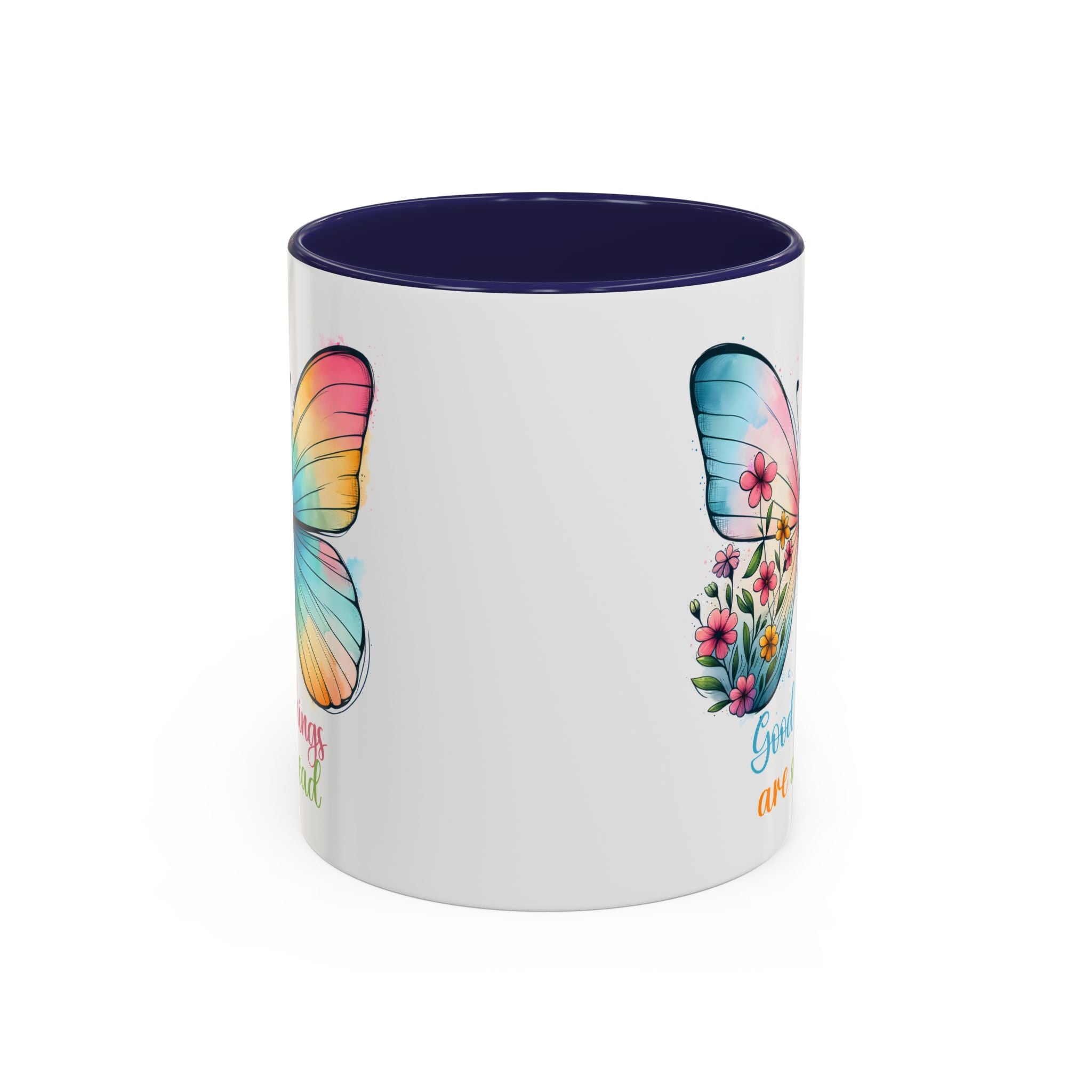 Inspirational Butterfly Coffee Mug positive vibe mental health