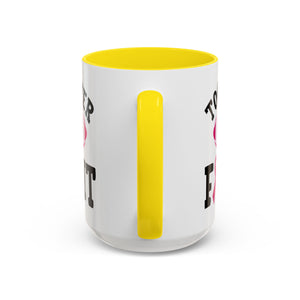 Together We Fight Pink Ribbon Coffee Mug, Support Breast Cancer Awareness, Gift for Survivors, Football Lovers, Empowerment