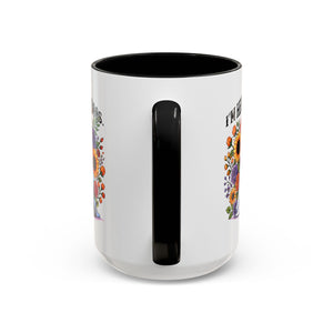 Spooky Floral Coffee Mug - I'm Here for Boos, Halloween Gift, Autumn Decor, Cute Ghost Mug, Cat Lover Drinkware