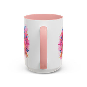 Inspirational Warrior Coffee Mug - Floral Design, Encouragement Gift, Cancer Awareness, Motivational Cup, Supportive Drinkware