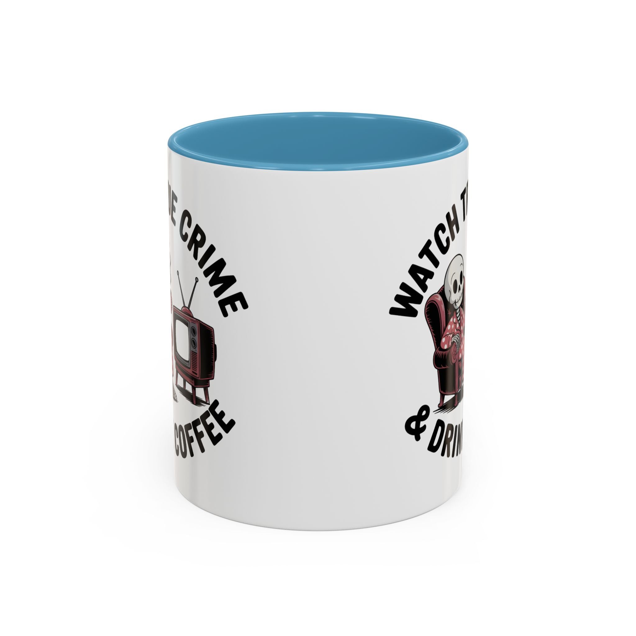 watch True Crime drink coffee  Coffee Mug hobby fun