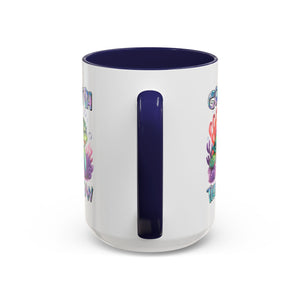Ocean-Inspired Accent Coffee Mug - 'Go With The Flow' Design turtle