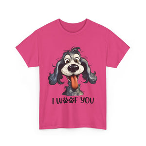 Cute Dog Lover Tee | I WOOF You T-Shirt, Pet Lover Gift, Dog Mom Shirt, Casual Wear, Anniversary Gift