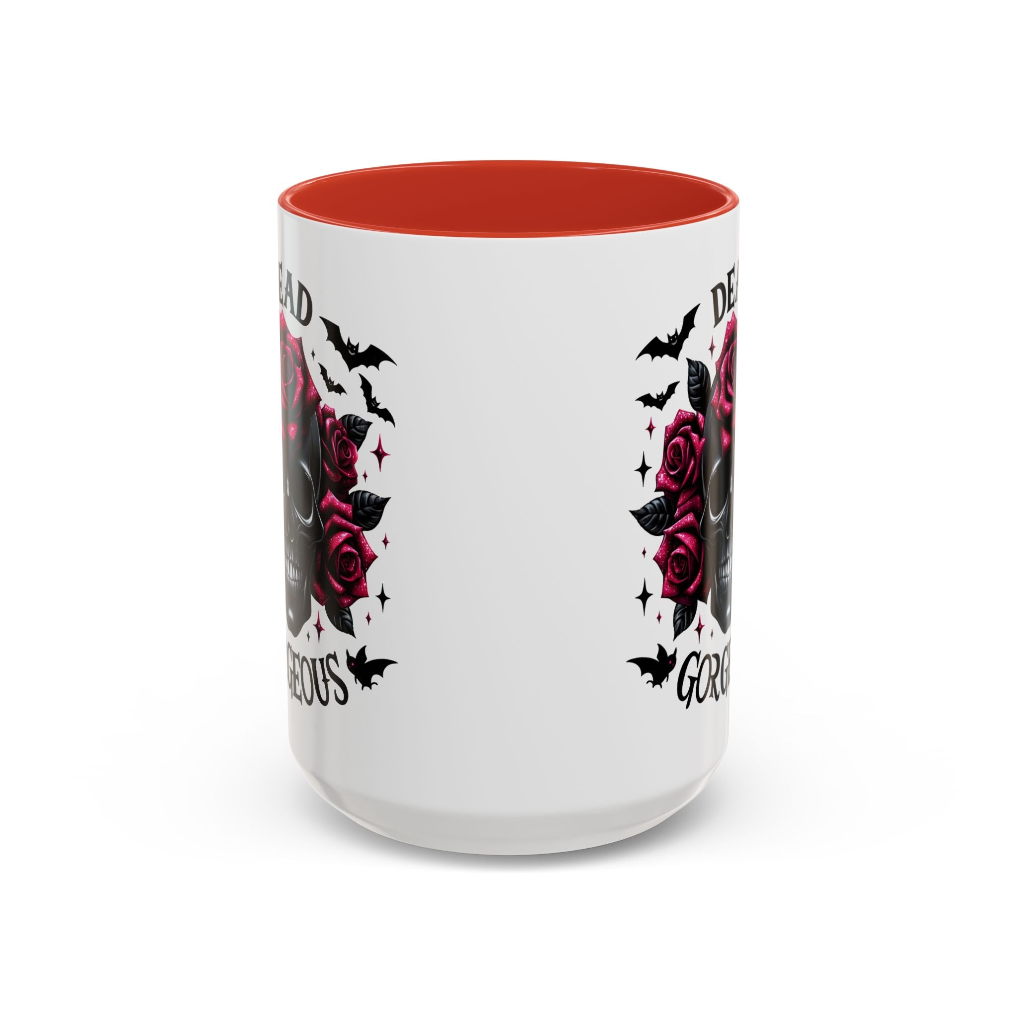 Gothic Skull Coffee Mug - Dead Gorgeous Design halloween horror art goth