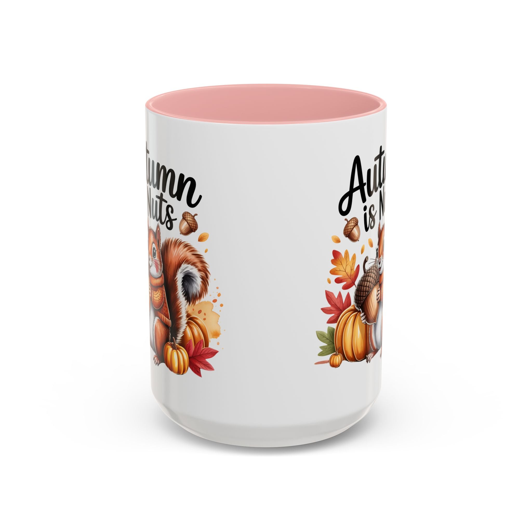Autumn is nuts  Accent Coffee Mug - Perfect for Fall Celebrations nature and animal lovers