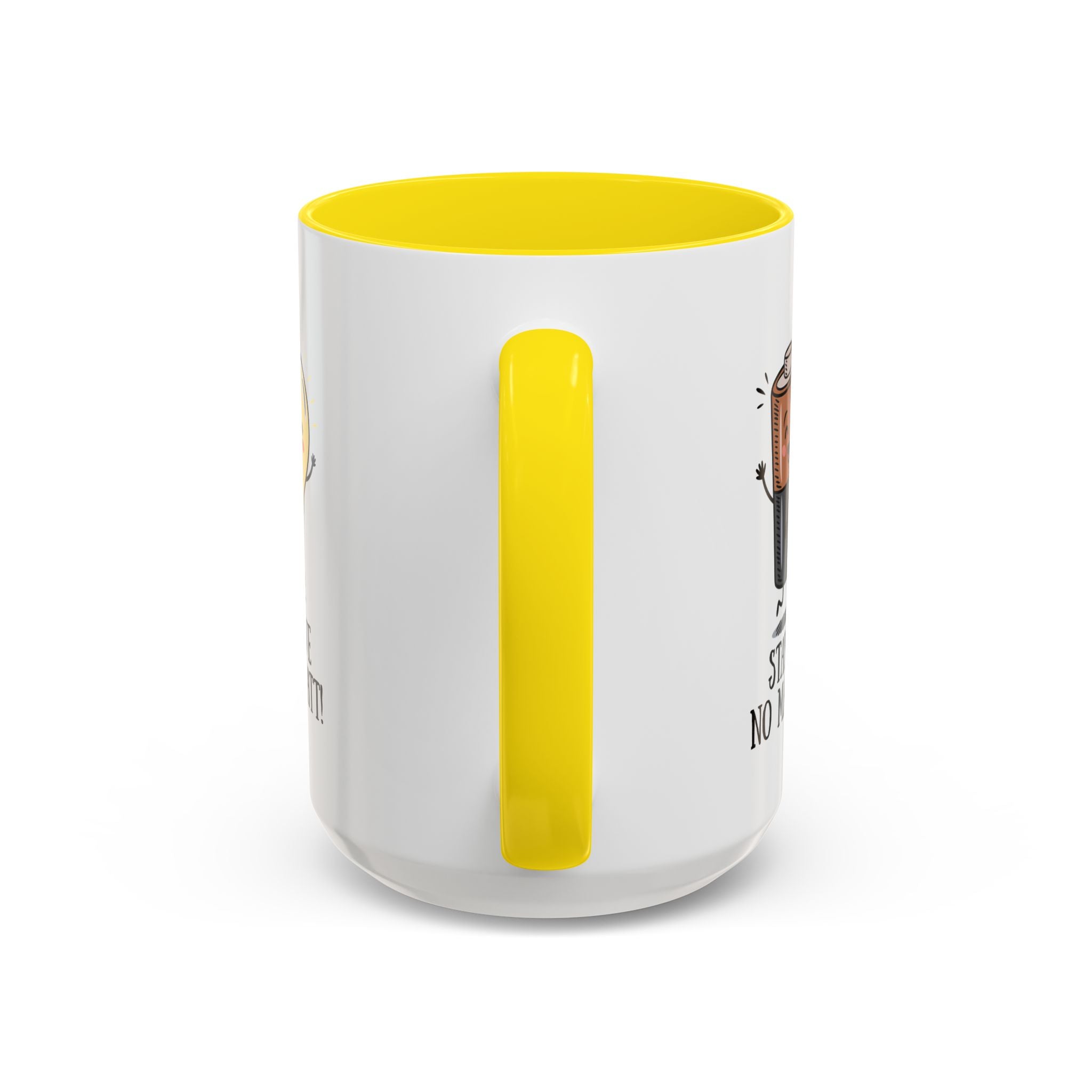 Stay Positive Accent Coffee Mug - 11oz & 15oz - Cute Light Bulb & Battery Design