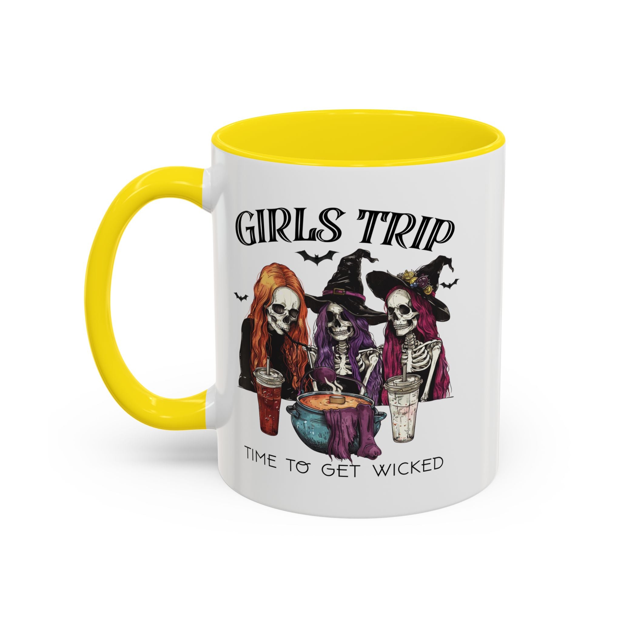 Wicked Girls Trip Coffee Mug, Halloween Gift, Spooky Vibes, Friends Gatherings, Witchy Decor, Fun Drinking Mug