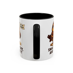 Funny Owl Coffee Mug, not my problem  Small Angry Owl Cup, Coffee Lover Present, Quirky Office