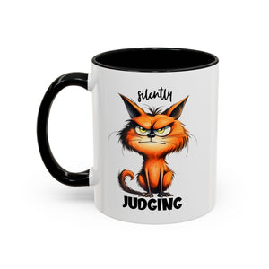 sarcasm attitude  Cat Coffee Mug - Just Judging - Perfect Gift for Cat Lovers, Pet Owners, Birthdays,  Funny Mug