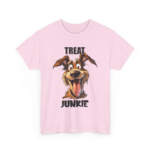 Dog Lovers Treat Junkie Tee, Unisex Dog T-Shirt, Pet Owner Gift, Funny Dog Shirt, Animal Lover Apparel, Dog Enthusiast Gift