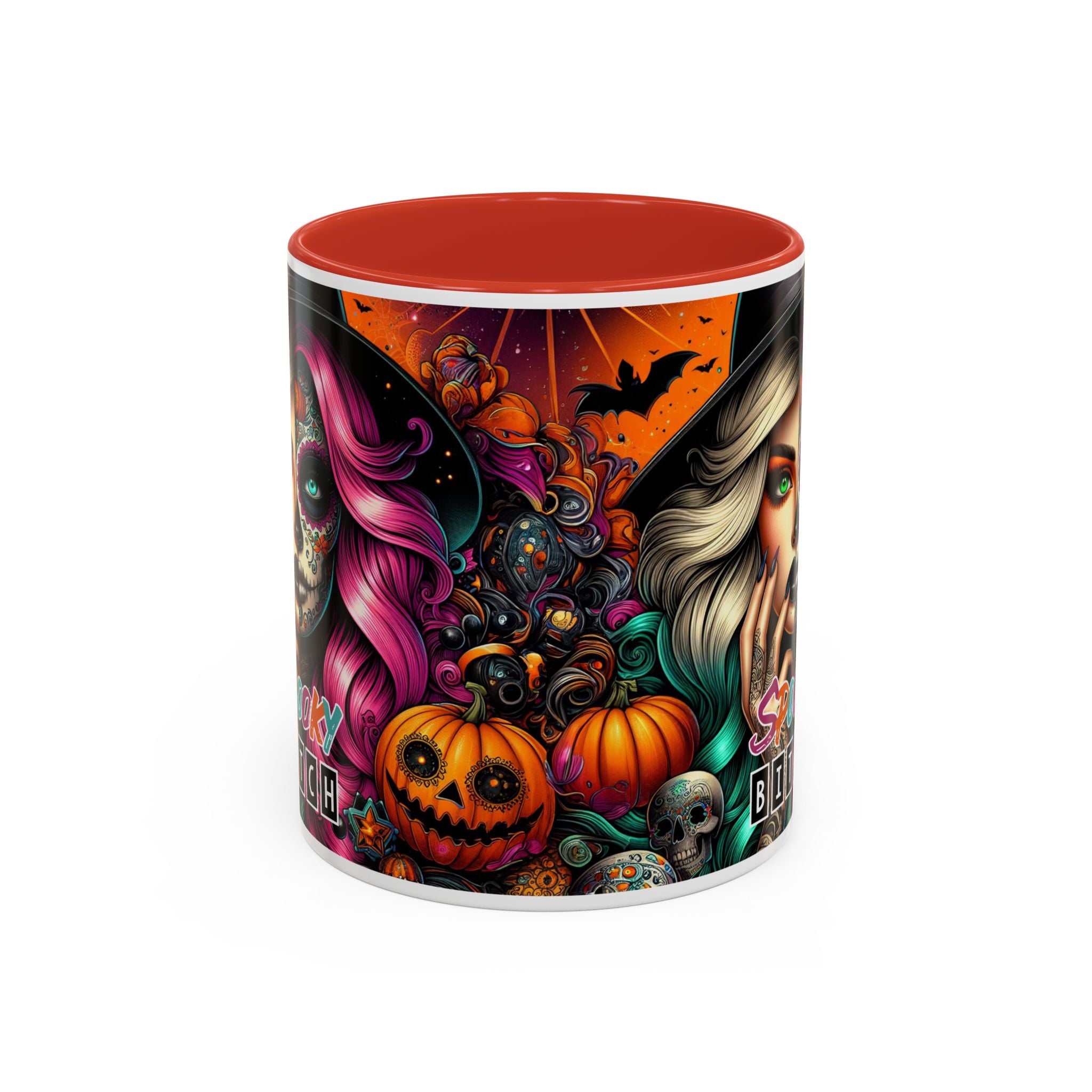 Spooky Bitch Halloween Coffee Mug - 11oz & 15oz | Witchy Vibes for Gifting, Halloween Decor, Fun Coffee Lover Gift, Spooky Season Must-Have