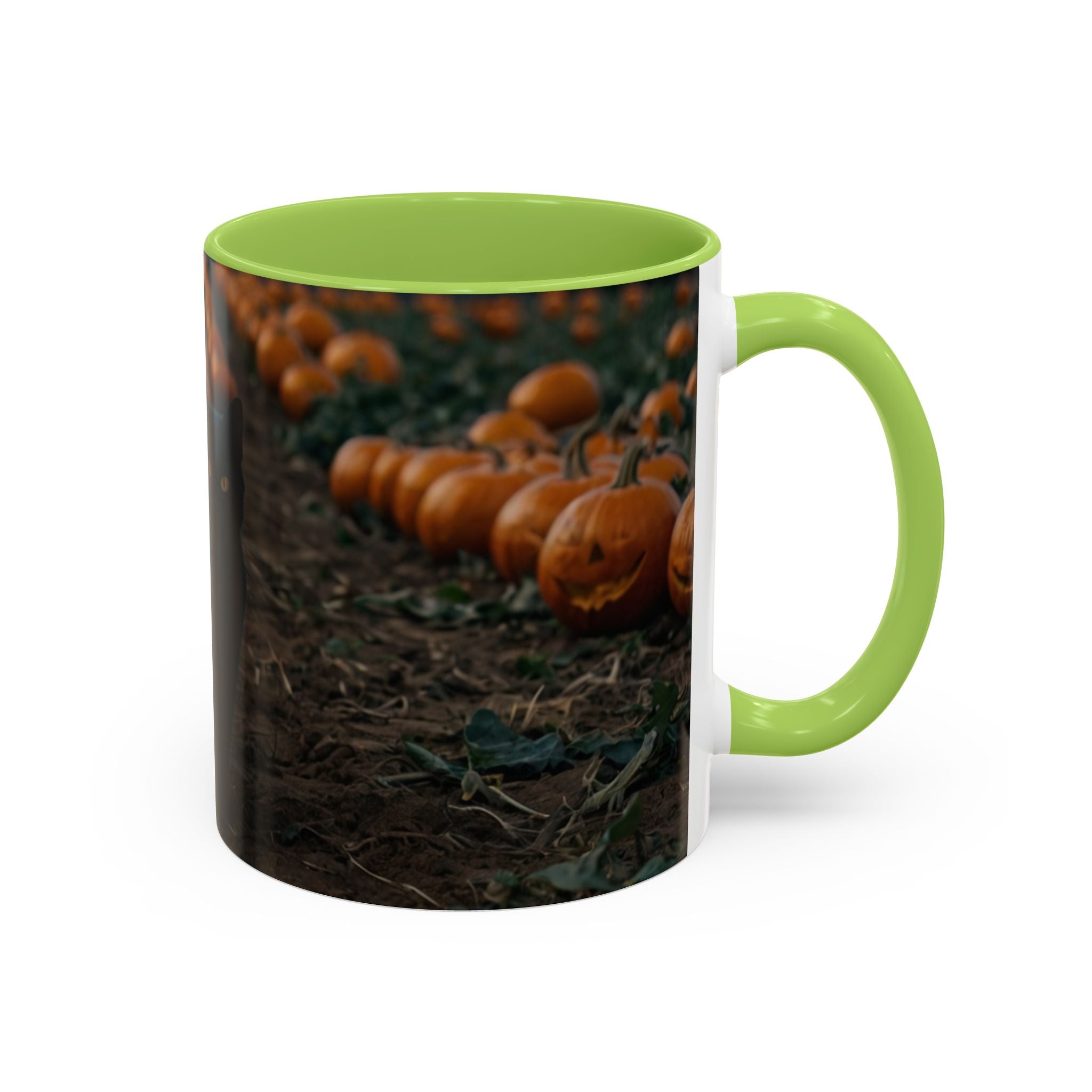 Halloween Black Cat Pumpkin Coffee Mug spooky magical