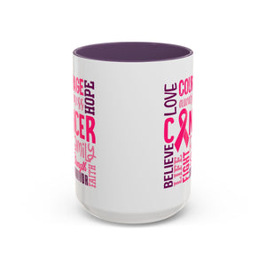 Inspirational Cancer Awareness Coffee Mug, Support Gift, Hope for Survivors, Breast Cancer Month, Motivational Mug, Encouragement Mug