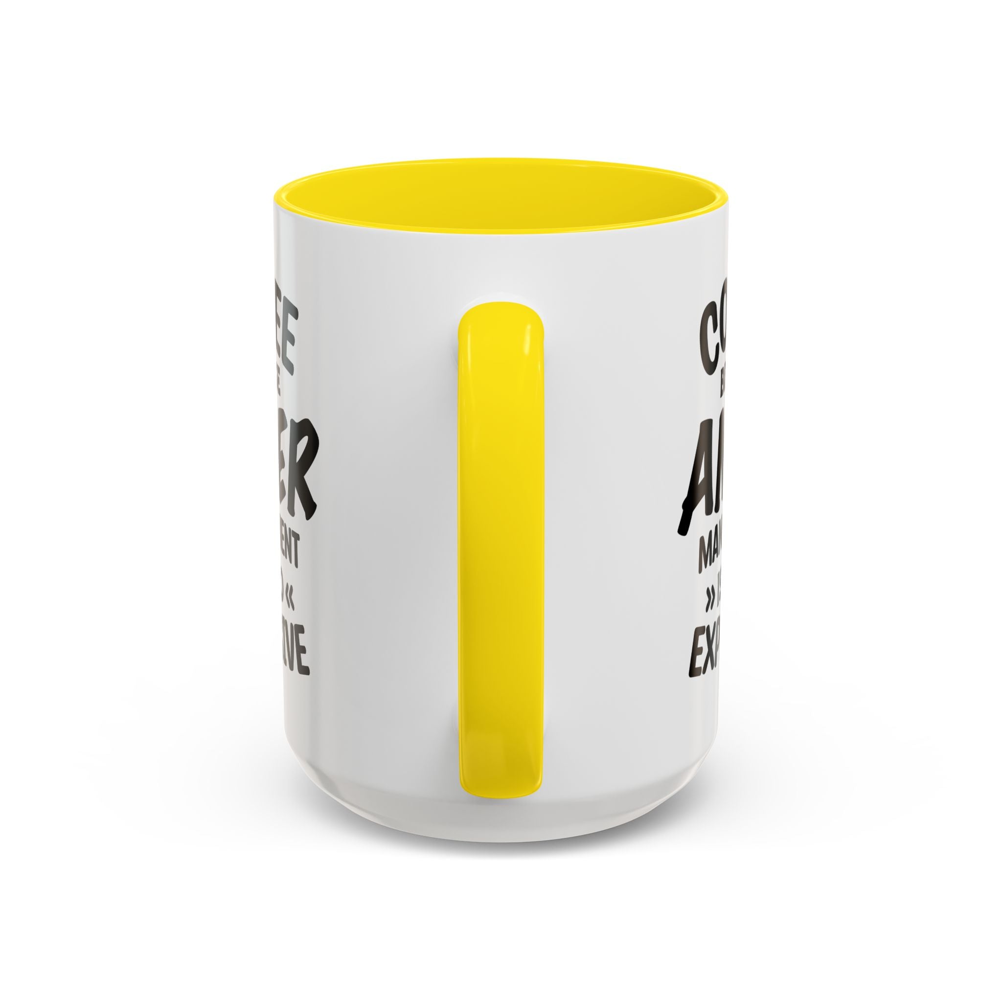 Funny Anger Management Coffee Mug, Gift for Coffee Lovers, Stress Relief, Black Accent, Humorous Cup for Friends, Office Humor, Funny Gifts