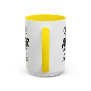 Funny Anger Management Coffee Mug, Gift for Coffee Lovers, Stress Relief, Black Accent, Humorous Cup for Friends, Office Humor, Funny Gifts
