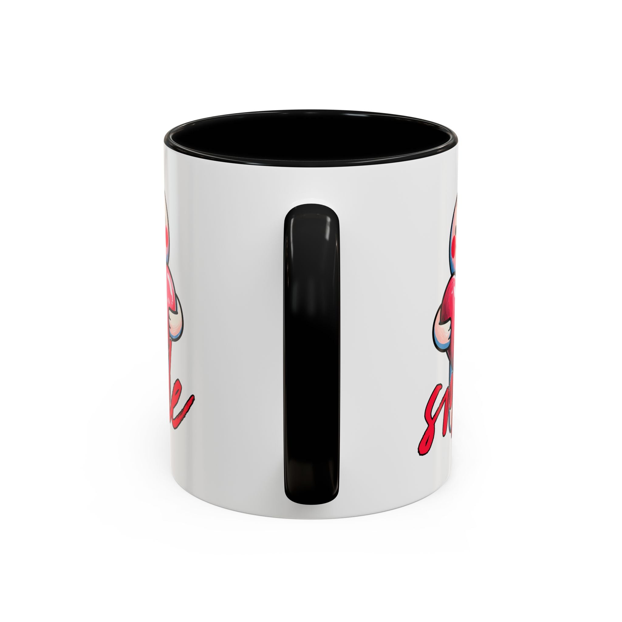 Smiling Heart Accent Coffee Mug - 11oz & 15oz | Cute Gift for Friends & Family
