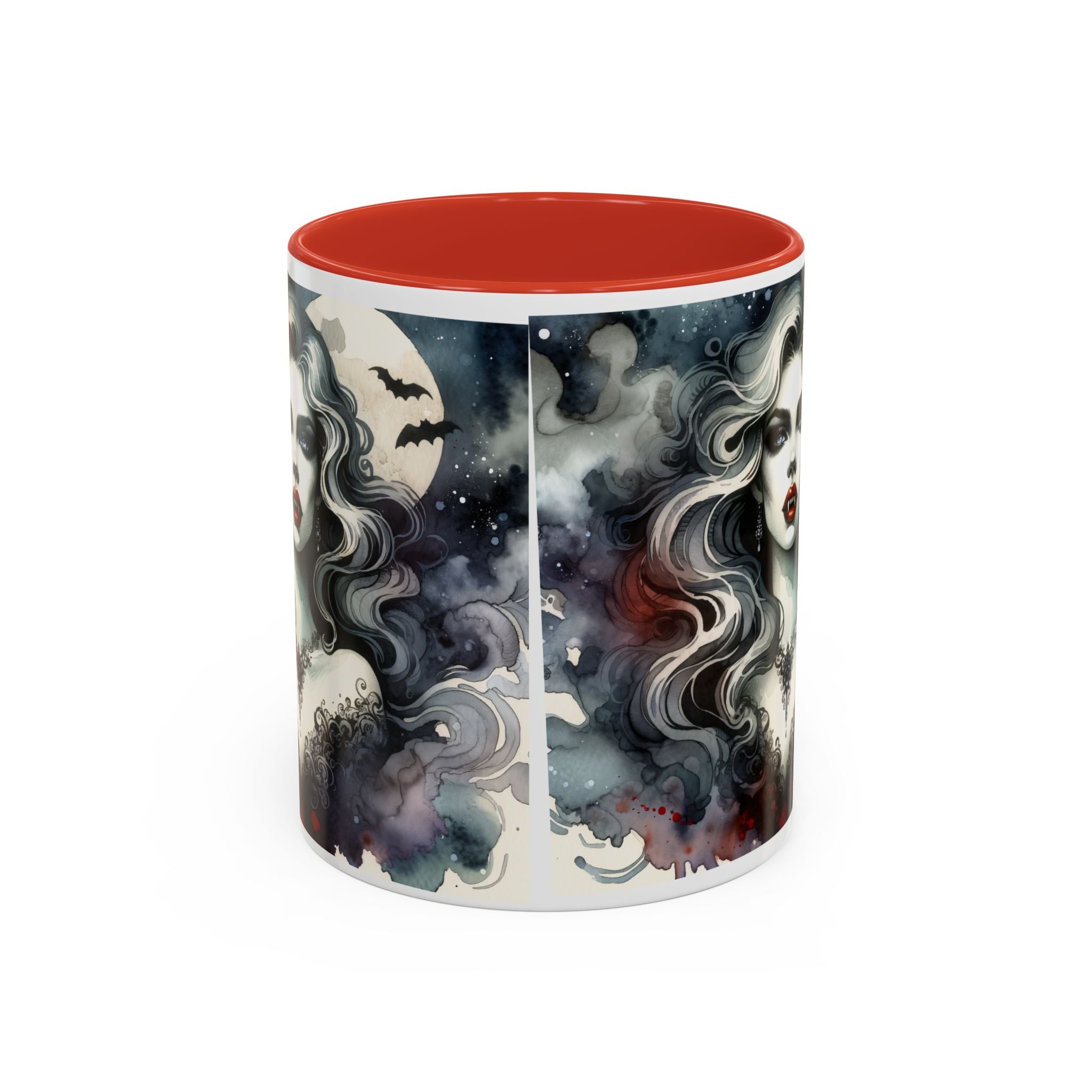 Gothic vampire Elegance Coffee Mug,  Halloween Decor, Dark Art Mug, Spooky Homeware