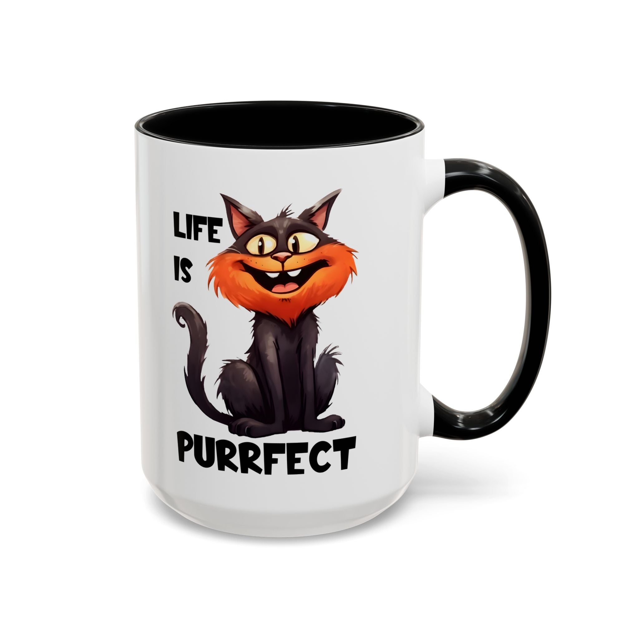 Purrfect Cat Accent Coffee Mug, Cat Lover Gift, Funny Drinkware, Cute Kitchen Accessory, Pet Owner Mug, Unique Gift Idea