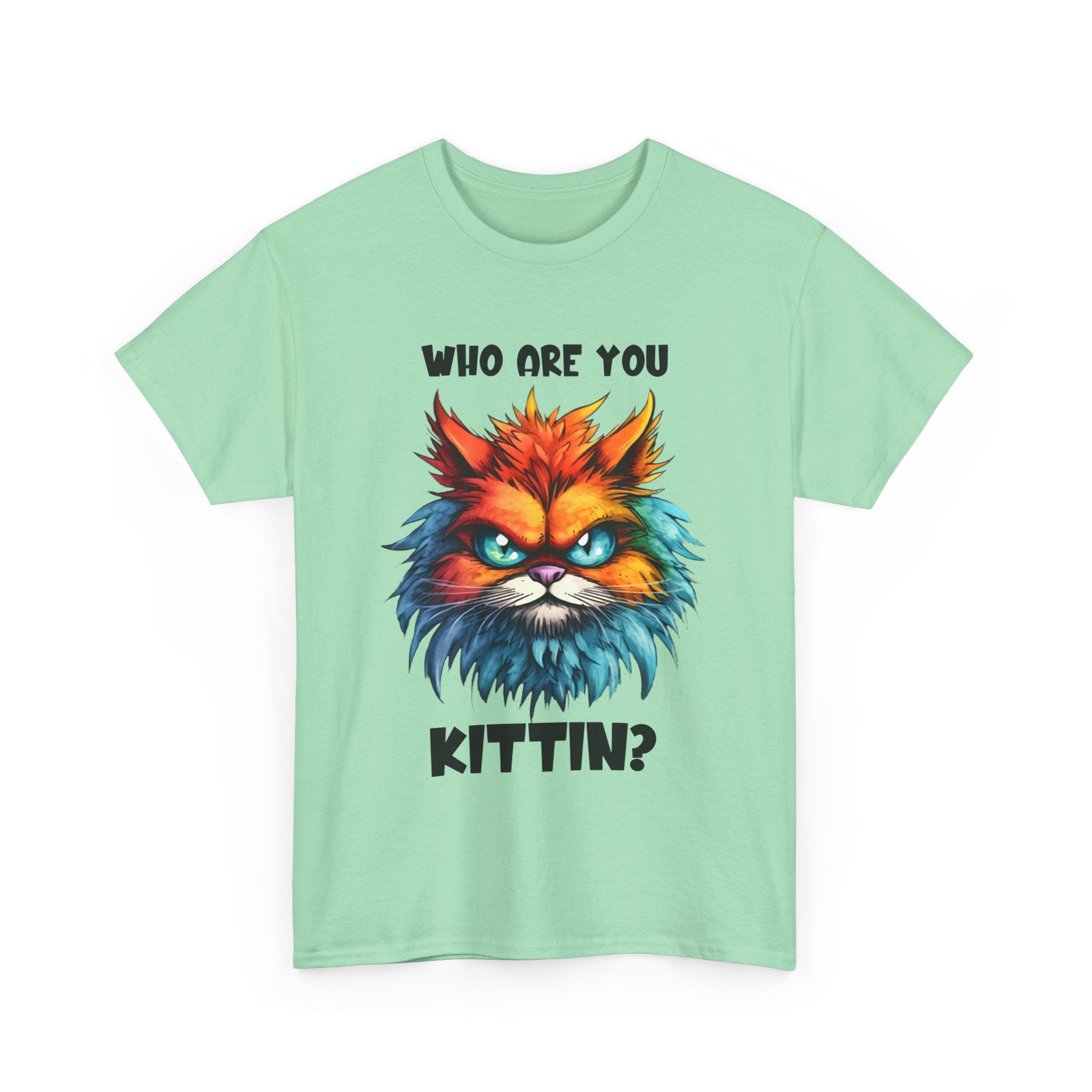 sarcasm  Cat Tee - Who Are You Kittin? Shirt, Funny Cat T-Shirt, Pet Lover Gift, Animal Lover Apparel, Birthday Gift Idea