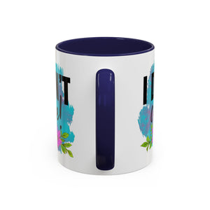I Don't Care! Floral Accent Coffee Mug - 11oz & 15oz sarcasm funny