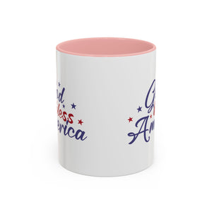 Patriotic Coffee Mug - God Bless America Design