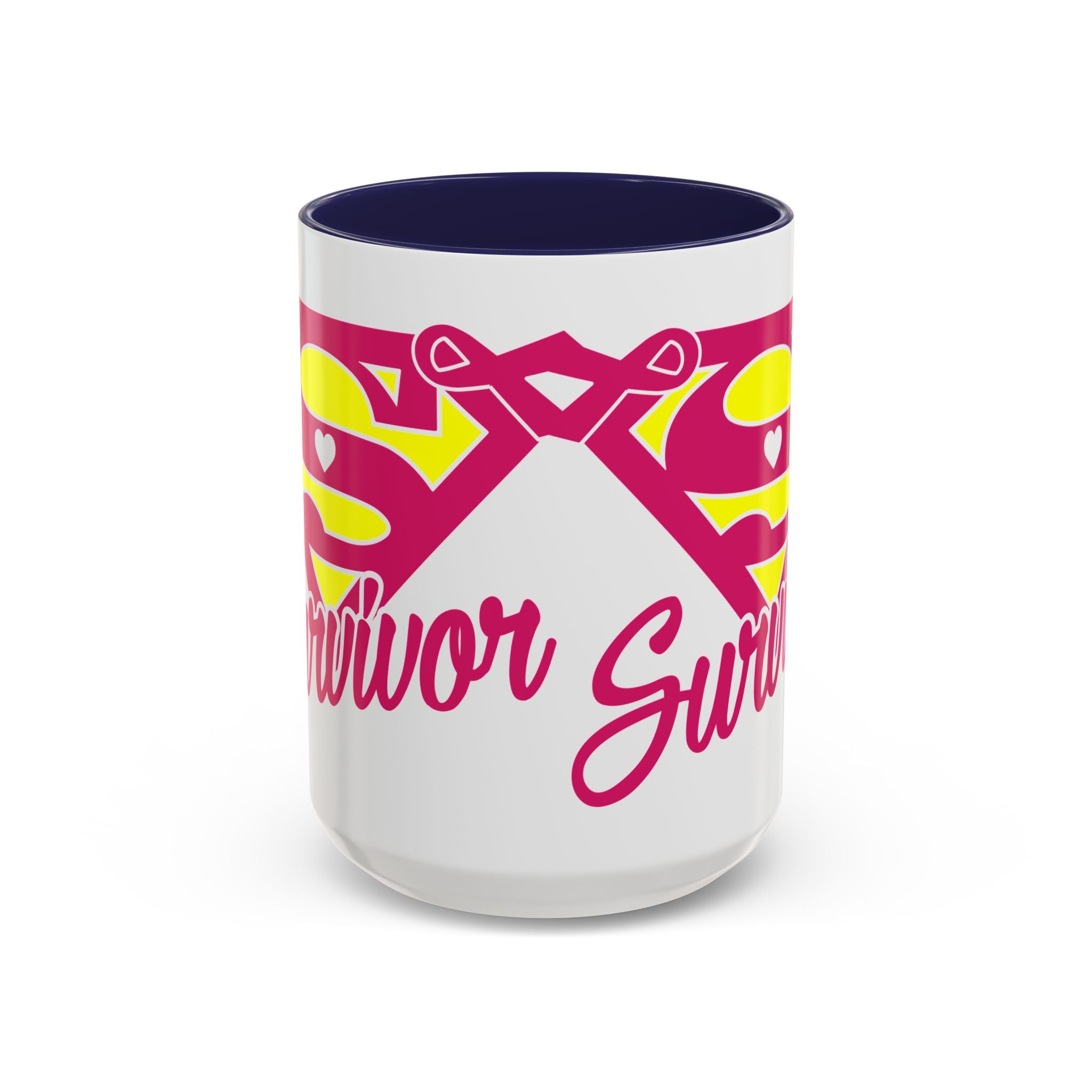 Survivor Mug 11oz & 15oz | Cancer Awareness, Motivational Gift, Empowerment, Superhero Theme, Unique Coffee Cup