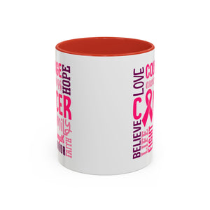 Inspirational Cancer Awareness Coffee Mug, Support Gift, Hope for Survivors, Breast Cancer Month, Motivational Mug, Encouragement Mug