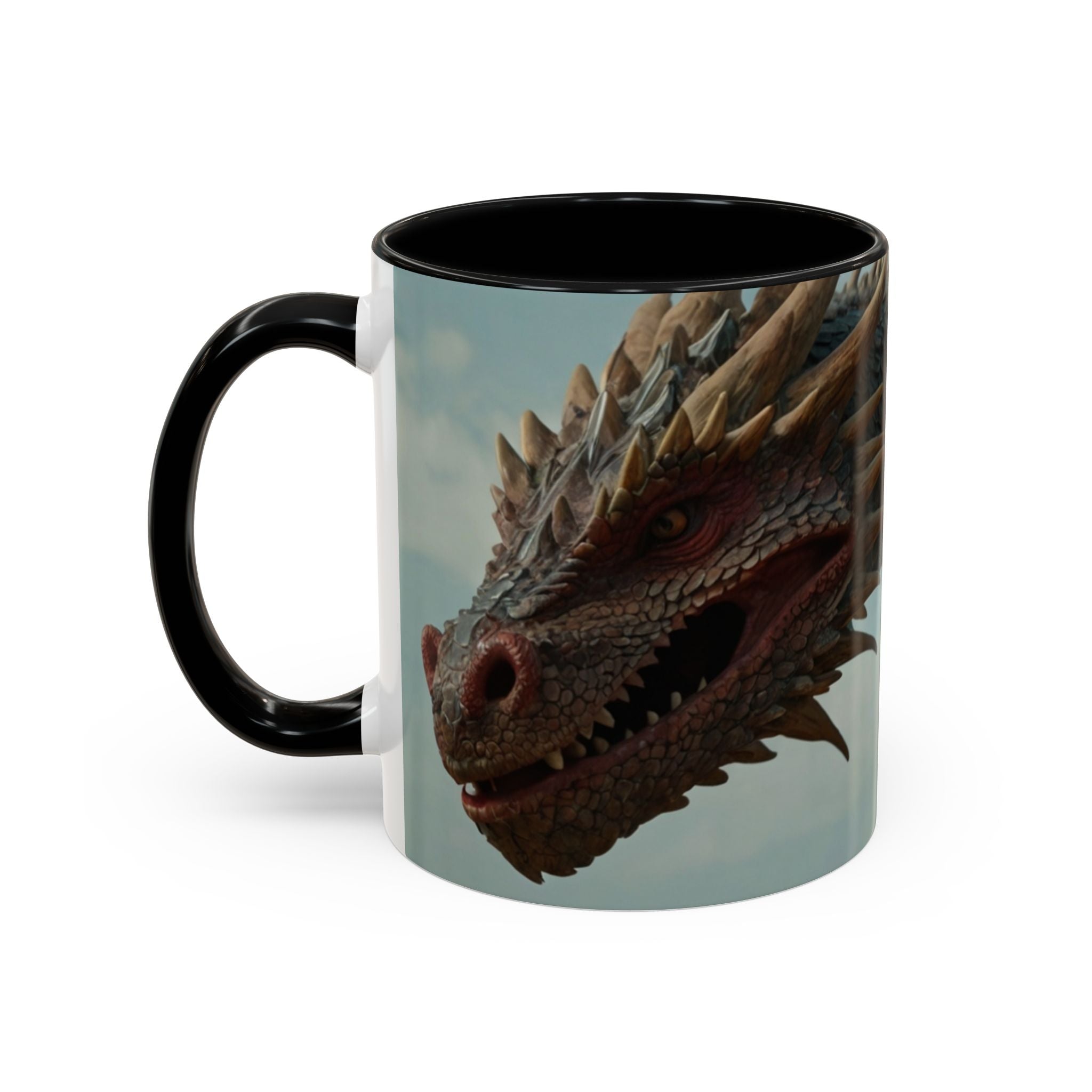 Dragon warrior Fantasy-Themed Accent Coffee Mug gothic