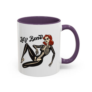 Spooky Skeleton Mug - Let's Bone, Halloween Gift, Gothic Coffee Cup, Unique Home Decor, Fun Drinkware