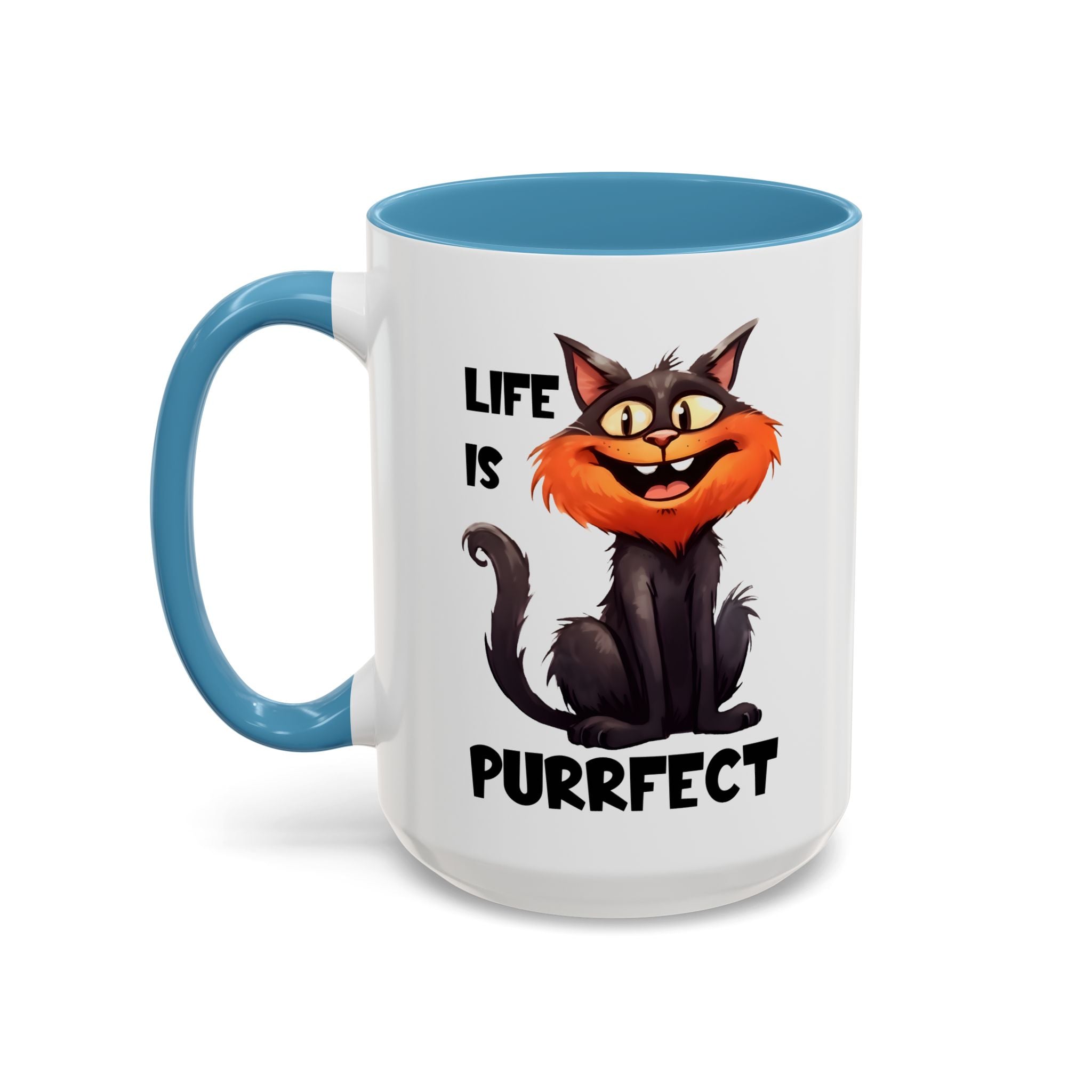Purrfect Cat Accent Coffee Mug, Cat Lover Gift, Funny Drinkware, Cute Kitchen Accessory, Pet Owner Mug, Unique Gift Idea