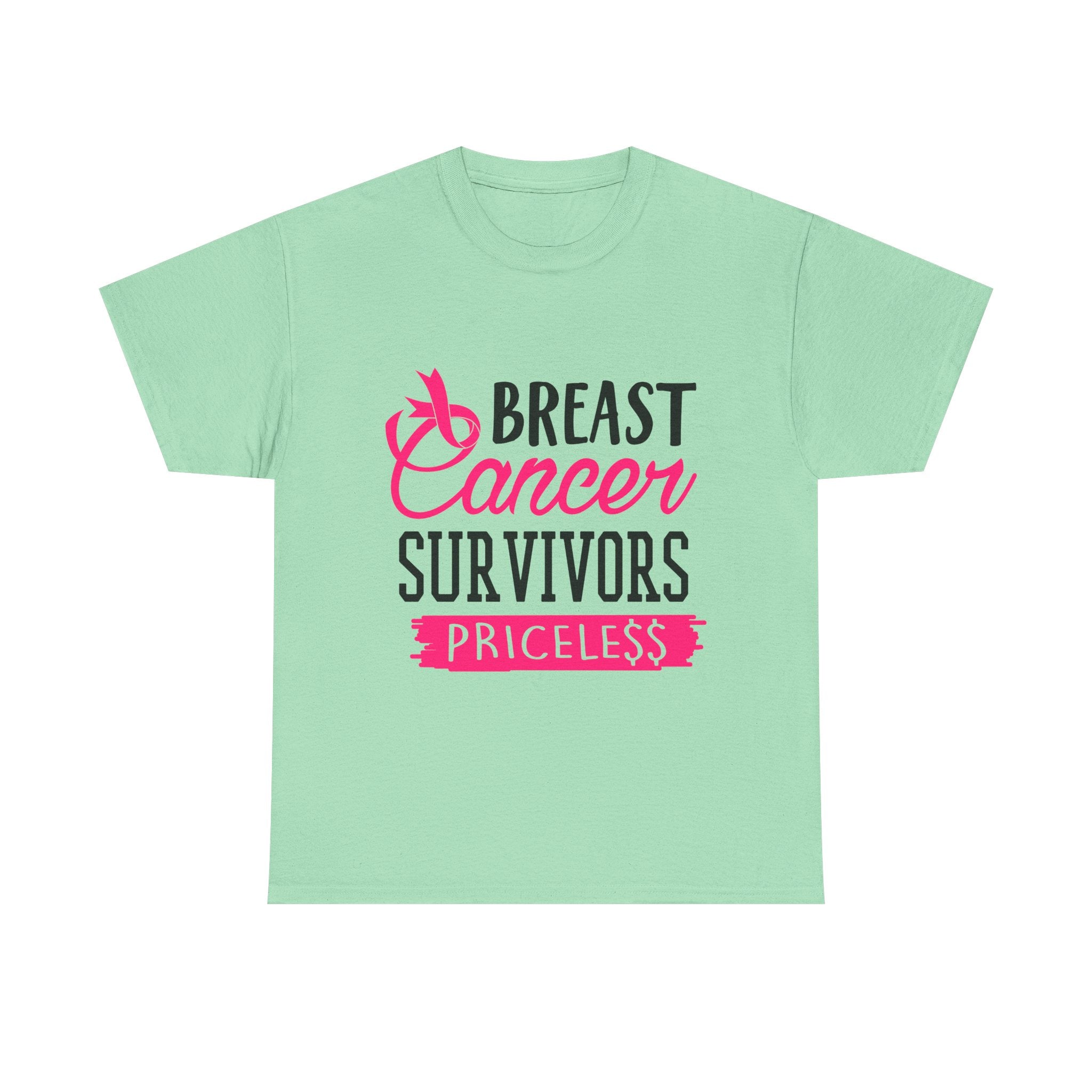 Breast Cancer Survivor Tee, Inspirational Shirt, Unisex Heavy Cotton Tee, Support Breast Cancer Awareness, Gift for Survivors