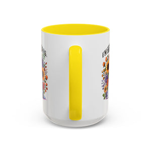 Spooky Floral Coffee Mug - I'm Here for Boos, Halloween Gift, Autumn Decor, Cute Ghost Mug, Cat Lover Drinkware