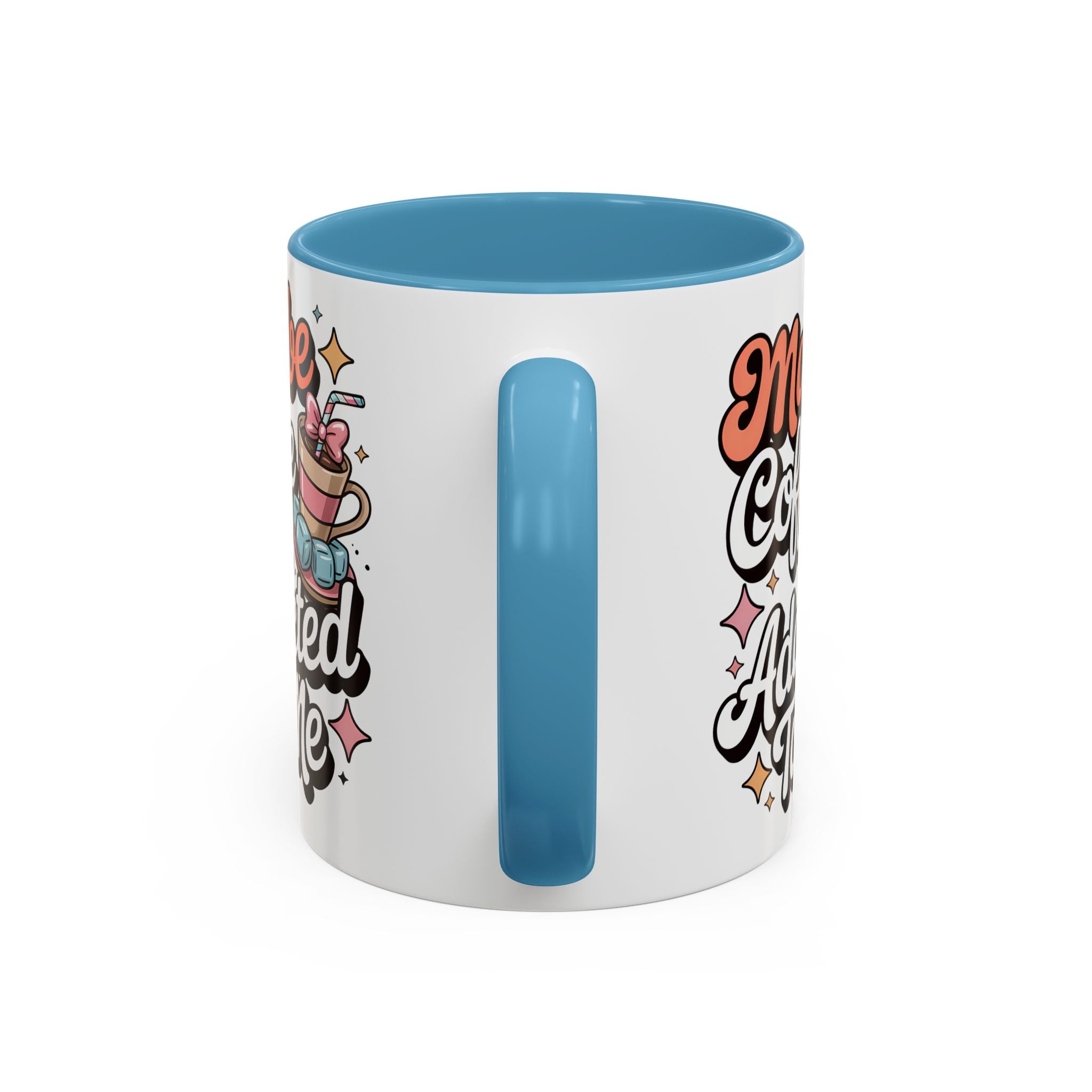 Coffee Addict Accent Mug - Fun Design for Coffee Lovers