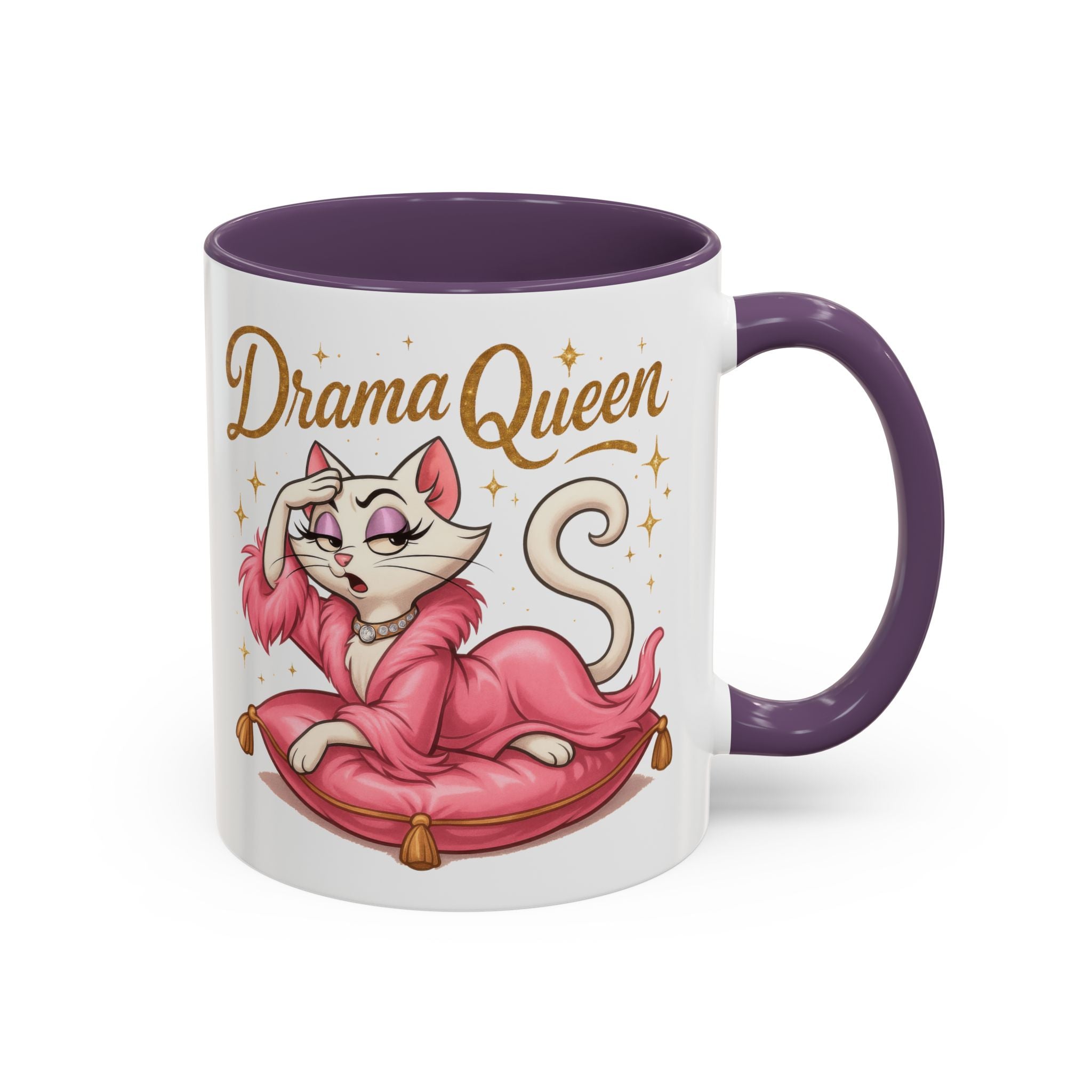 Drama Queen Coffee Mug - Fun Gift for Cat Lovers, Unique Mug for Tea or Coffee, Perfect for Birthdays, Mother's Day & Housewarming