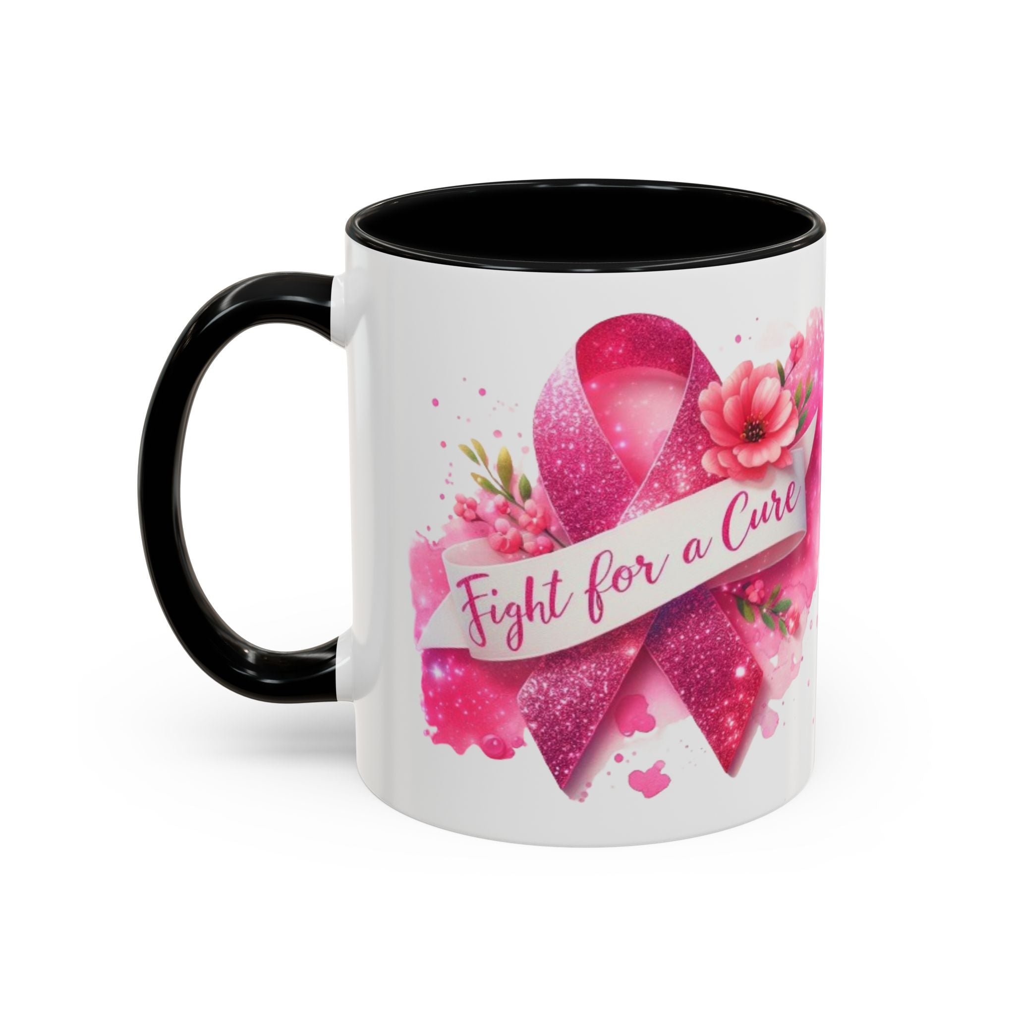 Inspirational Breast Cancer Awareness Coffee Mug - Fight for a Cure, Support Cancer Survivors, Gifts for Her, Pink Ribbon Design, [...]