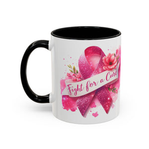 Inspirational Breast Cancer Awareness Coffee Mug - Fight for a Cure, Support Cancer Survivors, Gifts for Her, Pink Ribbon Design, [...]