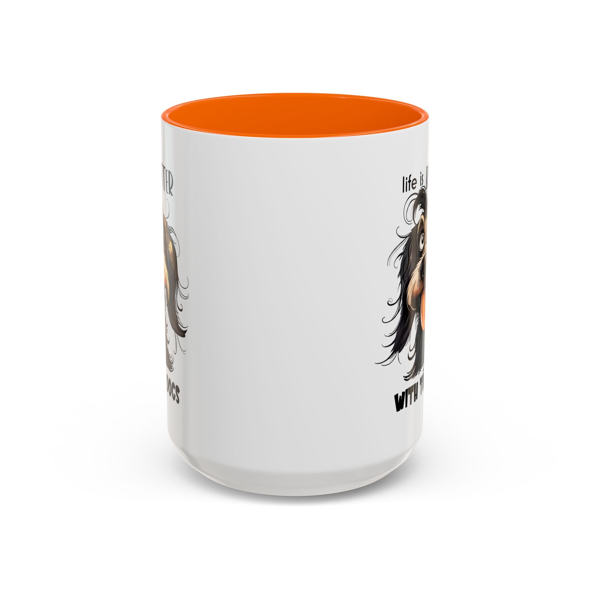 Life is Better with Dogs Coffee Mug - Cute Dog Lover Gift, Animal Themed Mug, Pet Owner Present, Fun Coffee Cup, Gift for Him/Her