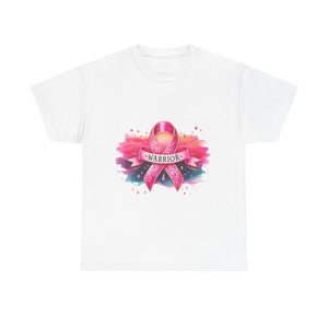 Breast Cancer Awareness Tee, Warrior T-shirt for Women, Inspirational Gift, Supportive Apparel, Pink Ribbon Shirt, Unisex Cotton Top