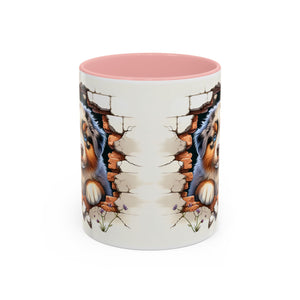 Cute Puppy Accent Coffee Mug - Perfect Gift for Dog Lovers, Unique Pet Lover Mug, Mother’s Day, Birthday, Home Decor