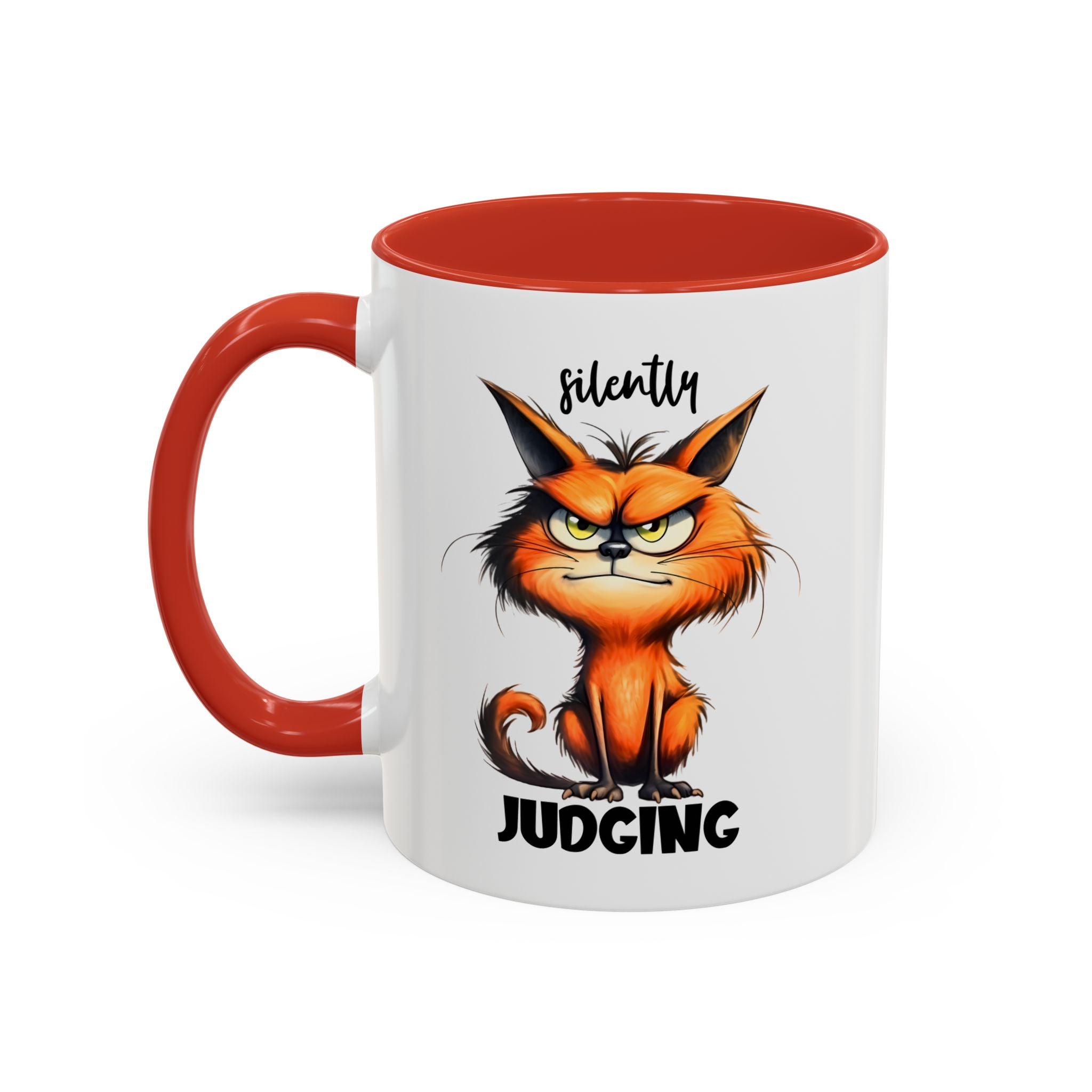 sarcasm attitude  Cat Coffee Mug - Just Judging - Perfect Gift for Cat Lovers, Pet Owners, Birthdays,  Funny Mug