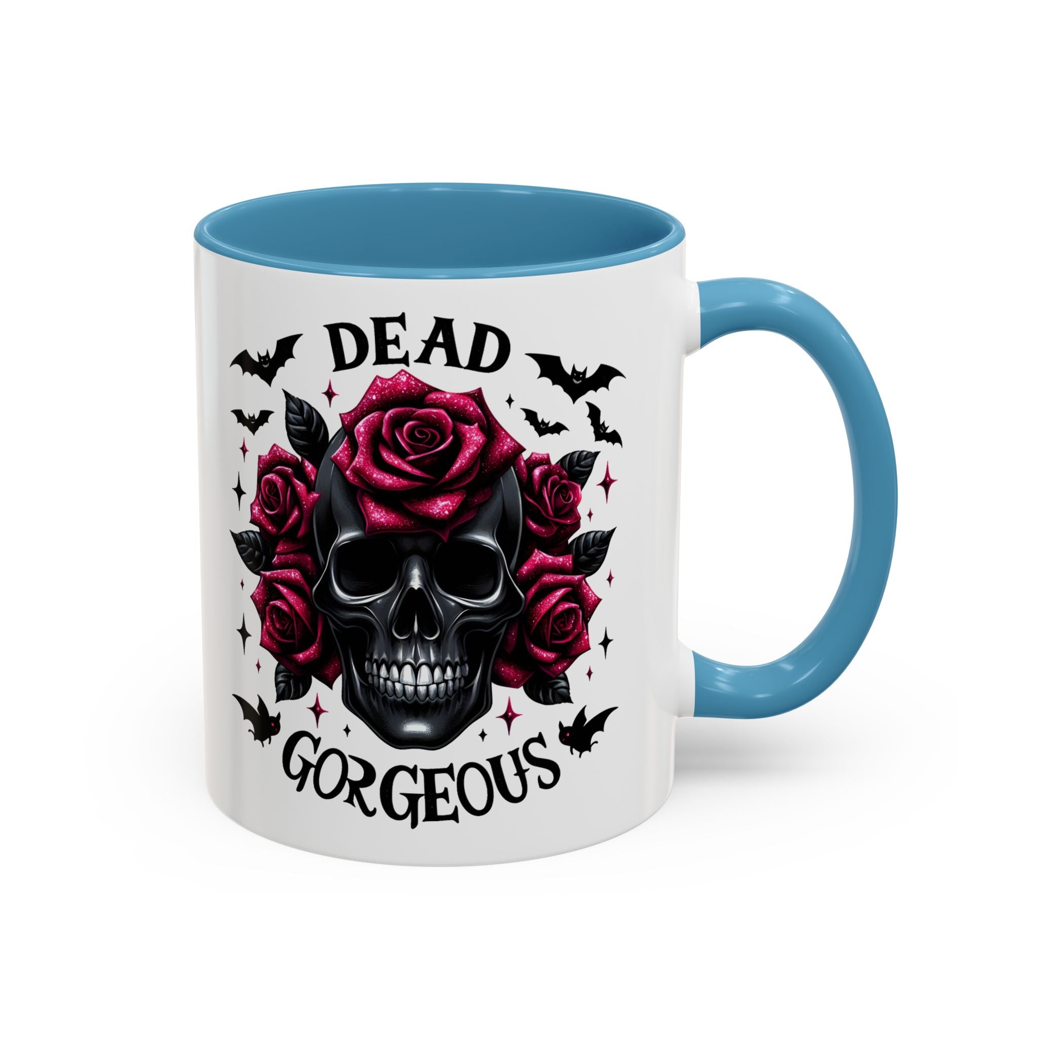 Gothic Skull Coffee Mug - Dead Gorgeous Design halloween horror art goth
