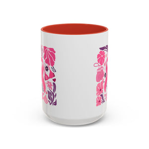 Pink Floral Awareness Coffee Mug, Breast Cancer Awareness Mug, Gift for Her, Supportive Drinkware, Motivational Mug