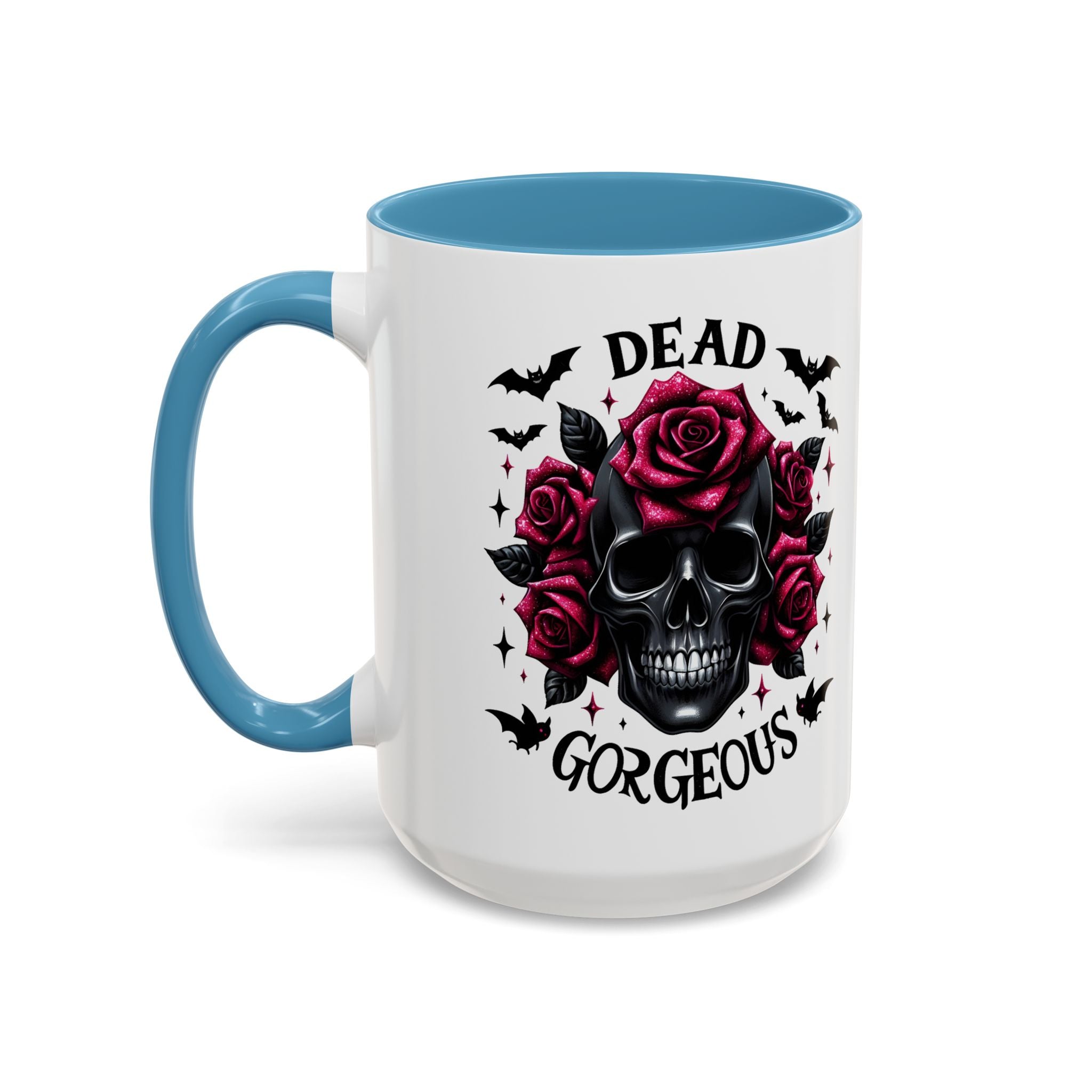 Gothic Skull Coffee Mug - Dead Gorgeous Design halloween horror art goth