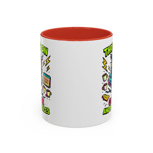 Thriving on Caffeine Mug | Funny Owl Coffee Cup | Gift for Coffee Lovers | Cute Kitchen Decor | Birthday, Holiday Gift