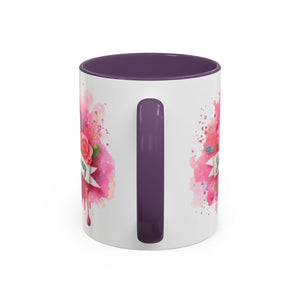 Empowering Pink Ribbon Coffee Mug - She Is Strong, Inspirational Gift for Breast Cancer Awareness, Motivational Drinkware, Supportive [...]